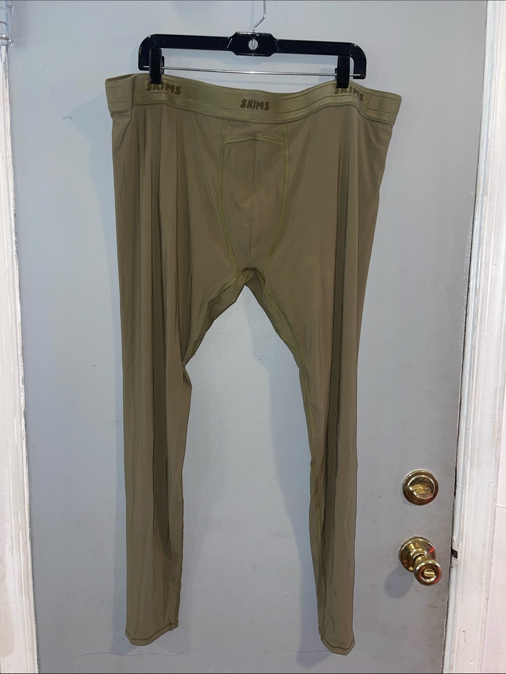NWT SKIMS Sports Leggings army green Men's Size 3x
